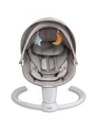 Kidnort Leagan electric cu 5 moduri de balansare pentru copii Drom Grey miscare lenta laterala cu telecomanda muzica conectare bluetoothusb accesorii incluse cadru solid din otel dimensiune 66 x 65 x 53.5 cm