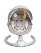 Kidnort Leagan electric cu 5 moduri de balansare pentru copii Svaie Grey portabil cu telecomanda muzica conectare bluetoothusb accesorii incluse dimensiune 66 x 65 x 53.5 cm