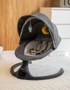 Kidnort Leagan electric cu 5 moduri de balansare pentru copii Svaie Midnight Grey portabil cu telecomanda muzica conectare bluetoothusb accesorii incluse dimensiune 66 x 65 x 53.5 cm