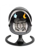 Kidnort Leagan electric cu 5 moduri de balansare pentru copii Svaie Midnight Grey portabil cu telecomanda muzica conectare bluetoothusb accesorii incluse dimensiune 66 x 65 x 53.5 cm