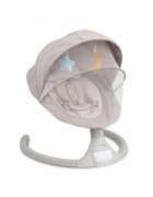 Kidnort Leagan electric cu 5 moduri de balansare pentru copii Svaie Sunrise Grey portabil cu telecomanda muzica conectare bluetoothusb accesorii incluse dimensiune 66 x 65 x 53.5 cm