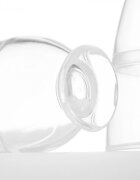 Kidnort Lingurita pentru copii din silicon cu rezervor gradat 90 ml si ventuza de prindere Retter Sommar Hjarta Pink