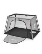 Kidnort Patut de calatorie 2 in 1 pentru copii Bleke Black pliabil si portabil intrare laterala cu fermoar dimensiune 77 x 63.2 x 28 cm include geanta de transport