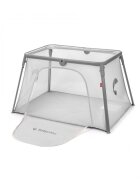 Kidnort Patut de calatorie 2 in 1 pentru copii Bleke Grey pliabil si portabil intrare laterala cu fermoar dimensiune 77 x 63.2 x 28 cm include geanta de transport