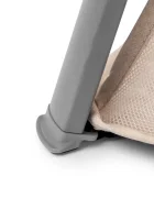 Kidnort Patut de calatorie 2 in 1 pentru copii Bleke Grey pliabil si portabil intrare laterala cu fermoar dimensiune 77 x 63.2 x 28 cm include geanta de transport