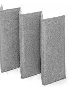 Kidnort Patut de calatorie pentru copii pliabil multifunctional 3 in 1 din material Oxford 300 cu geantuta de depozitare laterala culisanta roti cu frana accesorizat Stugan Dark Grey