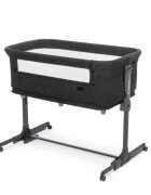 Kidnort Patut multifunctonal tip co-sleeper si tarc de joaca pentru copii cu leganare intrare laterala Snackskal Black greutate articol 8.7 kg