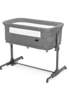 Kidnort Patut multifunctonal tip co-sleeper si tarc de joaca pentru copii cu leganare intrare laterala Snackskal Grey greutate articol 8.7 kg
