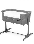 Kidnort Patut multifunctonal tip co-sleeper si tarc de joaca pentru copii cu leganare intrare laterala Snackskal Grey greutate articol 8.7 kg