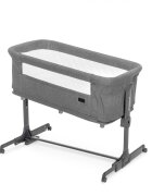 Kidnort Patut multifunctonal tip co-sleeper si tarc de joaca pentru copii cu leganare intrare laterala Snackskal Grey greutate articol 8.7 kg