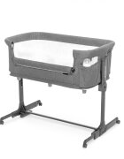 Kidnort Patut multifunctonal tip co-sleeper si tarc de joaca pentru copii cu leganare intrare laterala Snackskal Grey greutate articol 8.7 kg
