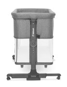 Kidnort Patut multifunctonal tip co-sleeper si tarc de joaca pentru copii cu leganare intrare laterala Snackskal Grey greutate articol 8.7 kg