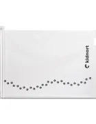 Kidnort Poarta de siguranta rulabila pentru copii Sakerhet white mecanism dublu de blocare maner incorporat dimensiune 95 x 140 cm