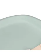 Kidnort Salteluta de infasat pentru bebelusi Dusty Sage din spuma moale impermeabila moderna si ergonomica cu baza antiderapanta centura de siguranta reglabila si margini ridicate dimensiune 71.5 x 52 x 7.5 cm