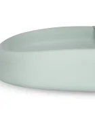 Kidnort Salteluta de infasat pentru bebelusi Dusty Sage din spuma moale impermeabila moderna si ergonomica cu baza antiderapanta centura de siguranta reglabila si margini ridicate dimensiune 71.5 x 52 x 7.5 cm