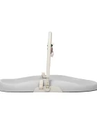 Kidnort Salteluta de infasat pentru bebelusi Frost Grey din spuma moale PU baza antiderapanta centura de siguranta margini ridicate include arcada detasabila cu jucarii senzoriale din bumbac organic 715 x 52 x 75 cm