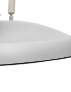 Kidnort Salteluta de infasat pentru bebelusi Frost Grey din spuma moale PU baza antiderapanta centura de siguranta margini ridicate include arcada detasabila cu jucarii senzoriale din bumbac organic 715 x 52 x 75 cm