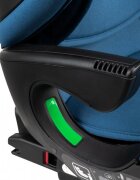 Kidnort Scaun auto compact cu SPS isofix Tetiera si spatar reglabile prevazut cu cotiere I-Size 100-150cm R-129 Natt Blue