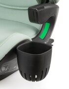 Kidnort Scaun auto compact cu SPS isofix Tetiera si spatar reglabile prevazut cu cotiere I-Size 100-150cm R-129 Natt Green