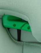 Kidnort Scaun auto compact cu SPS isofix Tetiera si spatar reglabile prevazut cu cotiere I-Size 100-150cm R-129 Natt Green