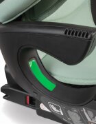 Kidnort Scaun auto compact cu SPS isofix Tetiera si spatar reglabile prevazut cu cotiere I-Size 100-150cm R-129 Natt Green