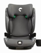 Kidnort Scaun auto compact cu SPS isofix Tetiera si spatar reglabile prevazut cu cotiere I-Size 100-150cm R-129 Natt Grey