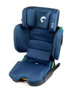 Kidnort Scaun auto cu isofix pentru copii model pliabil cu Tetiera reglabila 100-150 cm i-SIZE R-129 Mane Blue