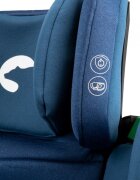 Kidnort Scaun auto cu isofix pentru copii model pliabil cu Tetiera reglabila 100-150 cm i-SIZE R-129 Mane Blue
