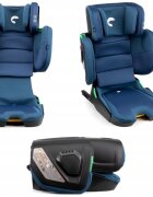 Kidnort Scaun auto cu isofix pentru copii model pliabil cu Tetiera reglabila 100-150 cm i-SIZE R-129 Mane Blue