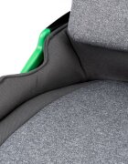 Kidnort Scaun auto cu isofix pentru copii model pliabil cu Tetiera reglabila 100-150 cm i-SIZE R-129 Mane Gray