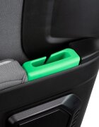 Kidnort Scaun auto cu isofix pentru copii model pliabil cu Tetiera reglabila 100-150 cm i-SIZE R-129 Mane Gray