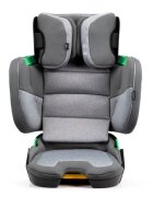 Kidnort Scaun auto cu isofix pentru copii model pliabil cu Tetiera reglabila 100-150 cm i-SIZE R-129 Mane Gray
