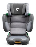 Kidnort Scaun auto cu isofix pentru copii model pliabil cu Tetiera reglabila 100-150 cm i-SIZE R-129 Mane Gray