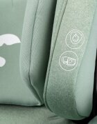 Kidnort Scaun auto cu isofix pentru copii model pliabil cu Tetiera reglabila 100-150 cm i-SIZE R-129 Mane Green