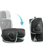 Kidnort Scaun auto cu isofix pentru copii model pliabil cu Tetiera reglabila 100-150 cm i-SIZE R-129 Mane Green