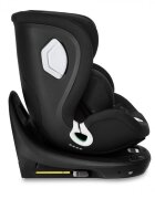 Kidnort Scaun auto pentru copii cu baza isofix picior stabilizator rotativ 360 i-Size R129 tetiera cu spuma de memorie 40-150 cm parasolar reglabil Orn Black