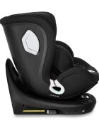 Kidnort Scaun auto pentru copii cu baza isofix picior stabilizator rotativ 360 i-Size R129 tetiera cu spuma de memorie 40-150 cm parasolar reglabil Orn Black