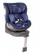 Kidnort Scaun auto pentru copii cu baza isofix picior stabilizator rotativ 360 i-Size R129 tetiera cu spuma de memorie 40-150 cm parasolar reglabil Orn Blue