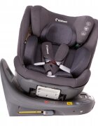 Kidnort Scaun auto pentru copii cu baza isofix picior stabilizator rotativ 360 i-Size R129 tetiera cu spuma de memorie 40-150 cm parasolar reglabil Orn Grey