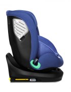 Kidnort Scaun auto pentru copii cu isofix rotativ 360 i-Size R129 cu picior stabilizator si tetiera reglabila 40-150 cm dimensiune 46.5 x 35 x 56 cm Radjur Blue