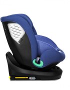 Kidnort Scaun auto pentru copii cu isofix rotativ 360 i-Size R129 cu picior stabilizator si tetiera reglabila 40-150 cm dimensiune 46.5 x 35 x 56 cm Radjur Blue