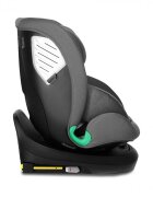 Kidnort Scaun auto pentru copii cu isofix rotativ 360 i-Size R129 cu picior stabilizator si tetiera reglabila 40-150 cm dimensiune 46.5 x 35 x 56 cm Radjur Grey