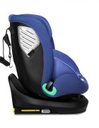 Kidnort Scaun auto pentru copii Radjur Blue cu isofix rotativ 360 i-Size 40-150 cm Top Tether centuri in 5 puncte Sistem de impact lateral baldachin reglabil pozitie somn