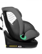 Kidnort Scaun auto pentru copii Radjur Grey cu isofix rotativ 360 i-Size 40-150 cm Top Tether centuri in 5 puncte Sistem de impact lateral baldachin reglabil pozitie somn