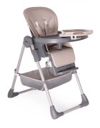 Kidnort Scaun de masa pentru copii Jordgubbe Brown multifunctional cu roti bara de jucarii spatar reglabil pozitie somn reglabil pe inaltime pe 6 nivele tavita cu suport pentru pahar usor de pliat