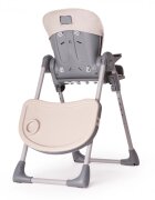 Kidnort Scaun de masa pentru copii Jordgubbe Brown multifunctional cu roti bara de jucarii spatar reglabil pozitie somn reglabil pe inaltime pe 6 nivele tavita cu suport pentru pahar usor de pliat