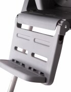 Kidnort Scaun de masa pentru copii Jordgubbe Brown multifunctional cu roti bara de jucarii spatar reglabil pozitie somn reglabil pe inaltime pe 6 nivele tavita cu suport pentru pahar usor de pliat