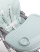 Kidnort Scaun de masa pentru copii Jordgubbe Green multifunctional cu roti bara de jucarii spatar reglabil pozitie somn reglabil pe inaltime pe 6 nivele tavita cu suport pentru pahar usor de pliat