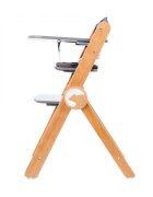 Kidnort Scaun de masa pentru copii multifunctional Drommer Brown pliabil din lemn transformabil cu sezut reglabil pe 11 nivele de inaltime picioare antiderapante cu pernuta inclusa capacitate maxim admisa 75 kg