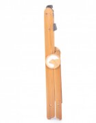 Kidnort Scaun de masa pentru copii multifunctional Drommer Brown pliabil din lemn transformabil cu sezut reglabil pe 11 nivele de inaltime picioare antiderapante cu pernuta inclusa capacitate maxim admisa 75 kg